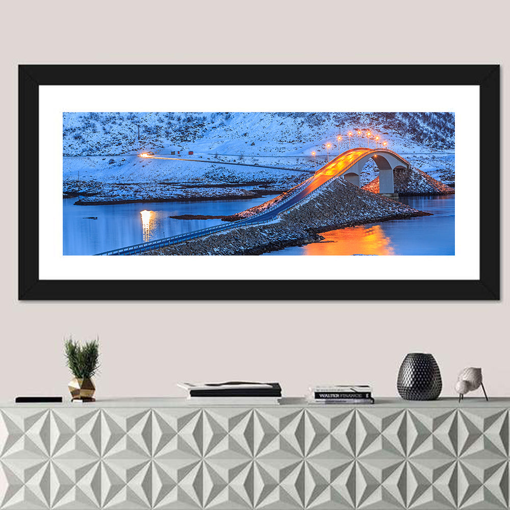 Fredvang Bridges at Twilight Wall Art