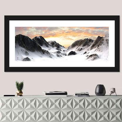 Snowy Mountain Peak Wall Art