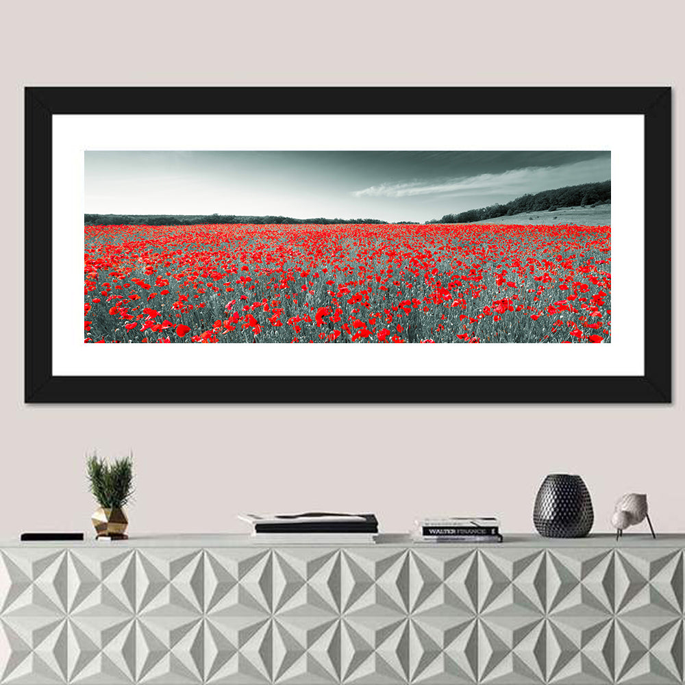 Red Poppy Field Wall Art