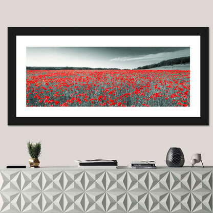 Red Poppy Field Wall Art