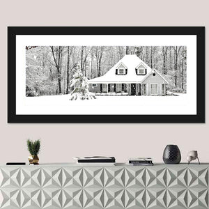 Frosty Cold Winter Scene Wall Art