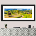 Summer Mountain Village Wall Art