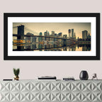 Brooklyn Bridge at Dusk, Manhattan Skyline Wall Art