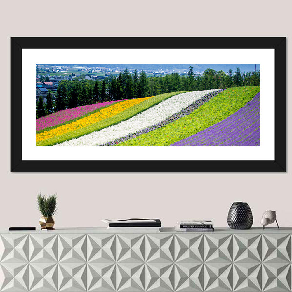 Farm Tomita Lavender Fields Wall Art