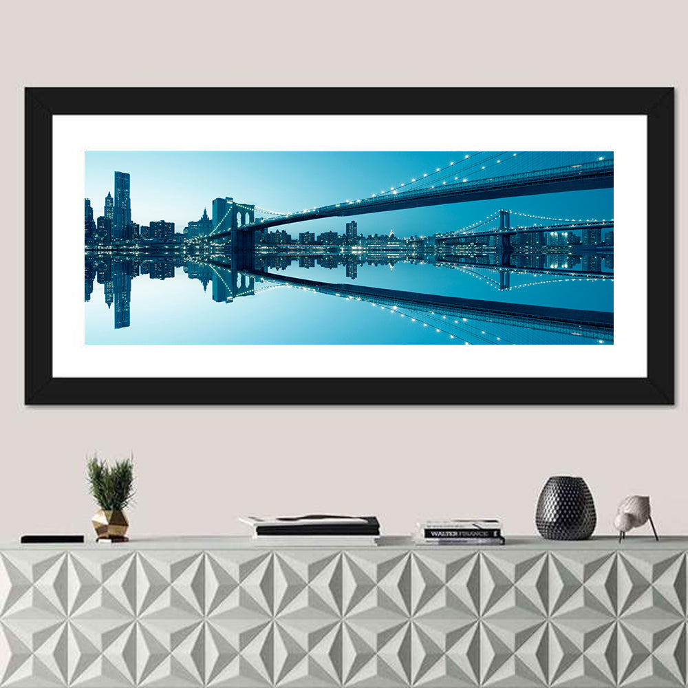 Manhattan Skyline with Brooklyn Bridge Wall Art