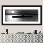 Submarine Silhouette at Dusk Wall Art