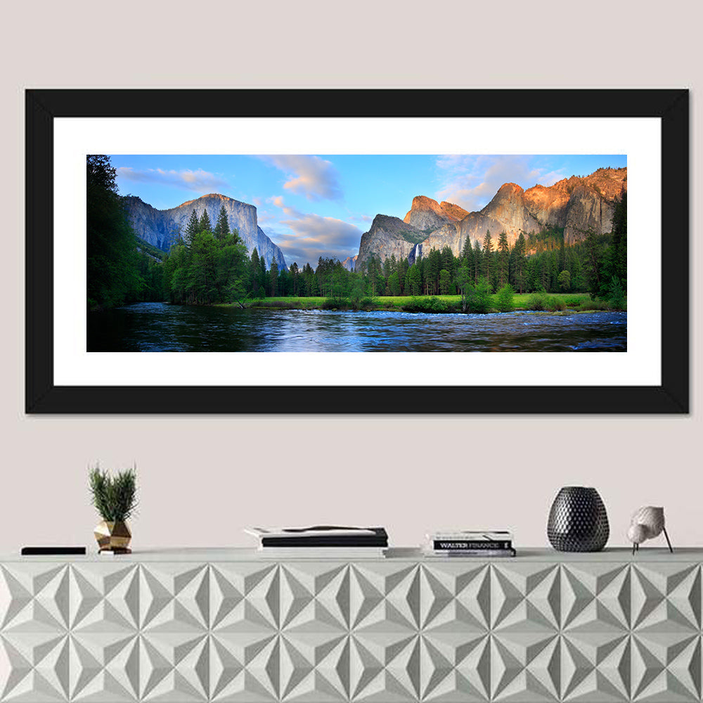 Yosemite Valley Golden Hour Vista Wall Art