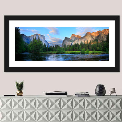 Yosemite Valley Golden Hour Vista Wall Art
