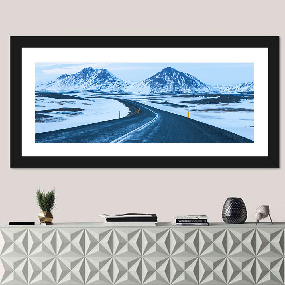 Iceland Ring Road to Snowy Peaks Wall Art