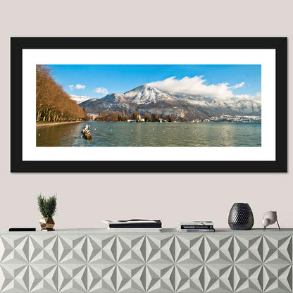 Lake Annecy Winter View Wall Art