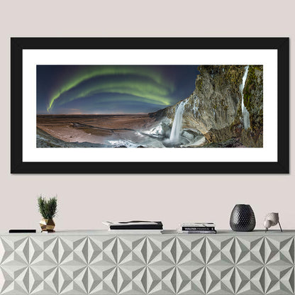 Seljalandsfoss Waterfall Nightscape Wall Art