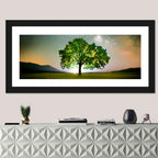 Lone Tree Under Milky Way Wall Art