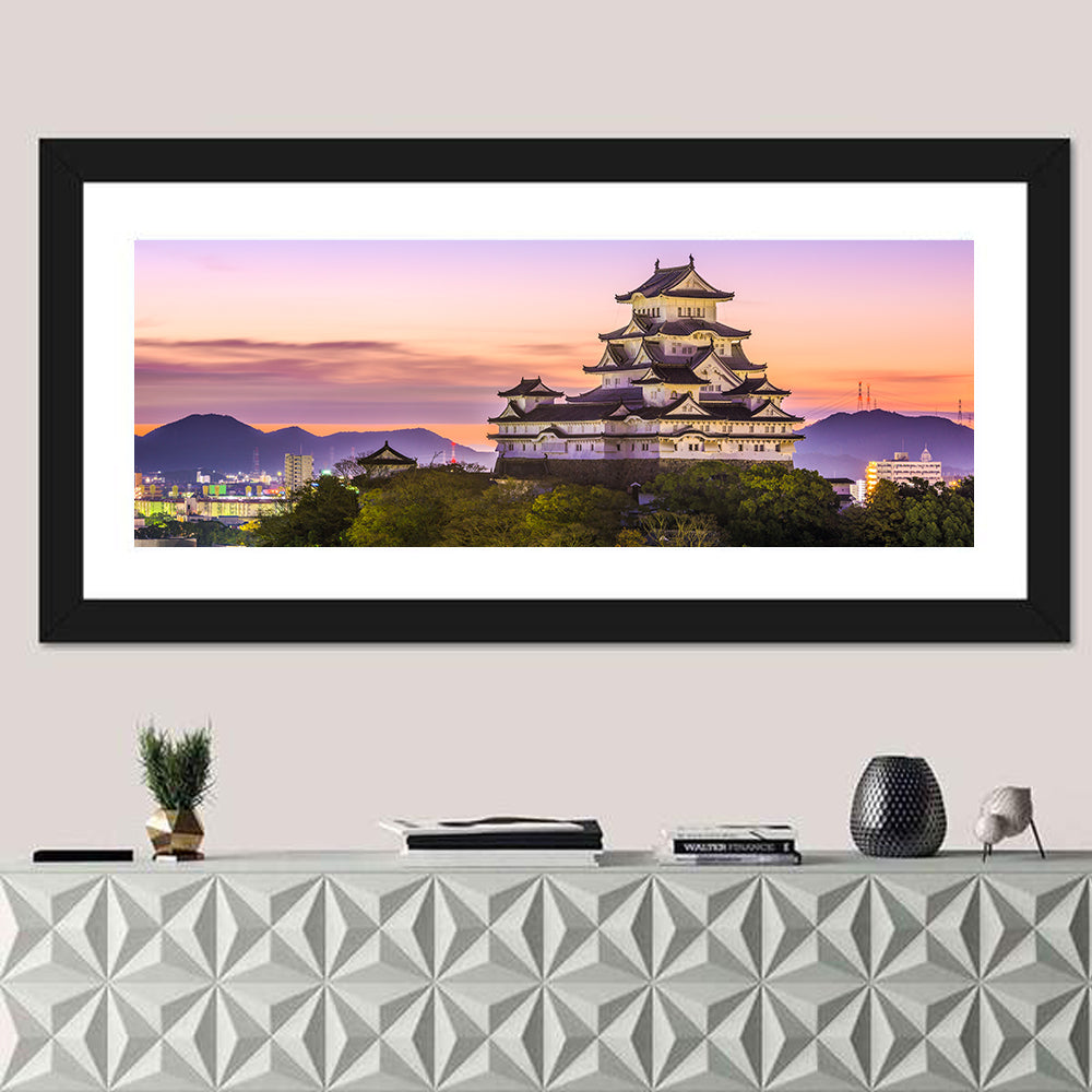 Himeji Castle at Dusk Wall Art