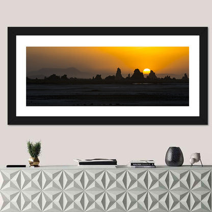 Sunset Over Lac Abbe Wall Art