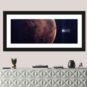 Mars Planet Close-Up Wall Art