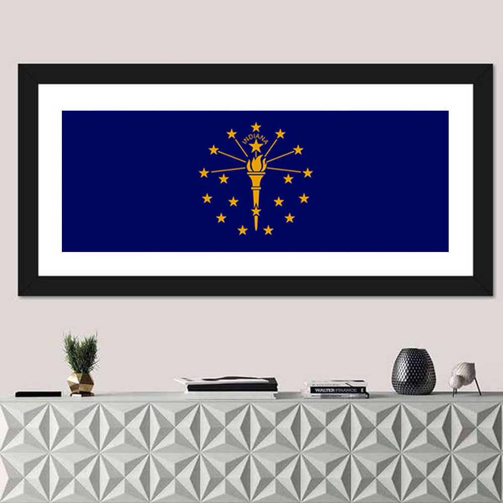 Indiana State Flag Graphic Wall Art