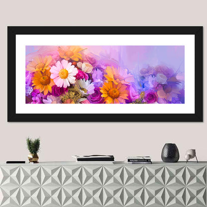 Spring Blooms with Gradient Wash Wall Art