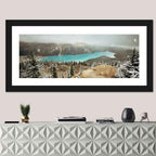 Peyto Lake in Winter Wall Art