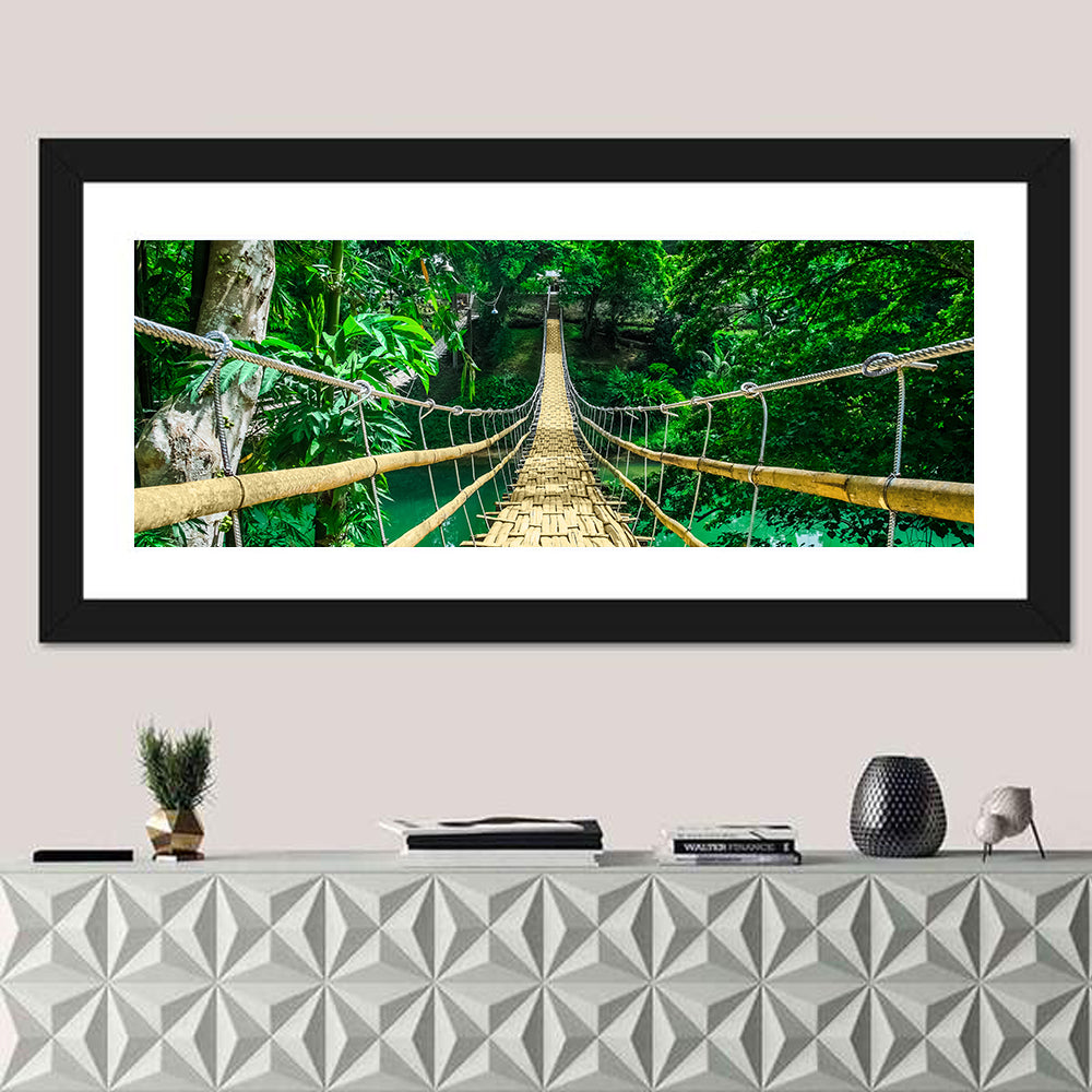 Bamboo Pedestrian Bridge Wall Art