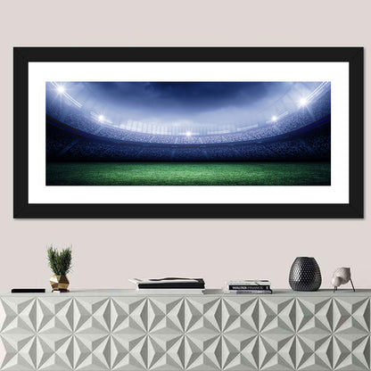 Illuminated Soccer Stadium Wall Art