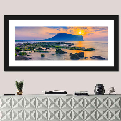 Sunrise Over Seongsan Ilchulbong Wall Art