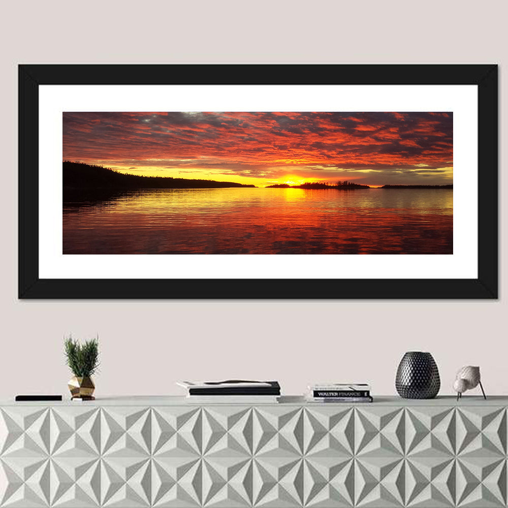 Lake Athabasca Sunset Reflection Wall Art