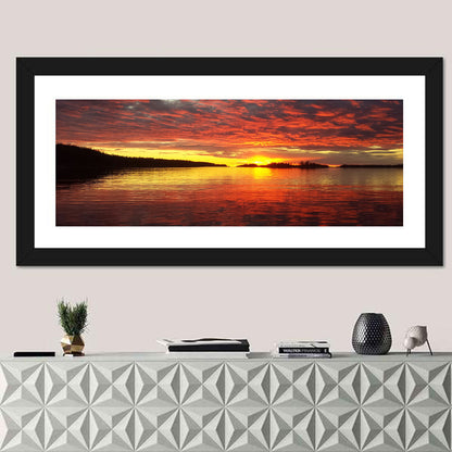Lake Athabasca Sunset Reflection Wall Art