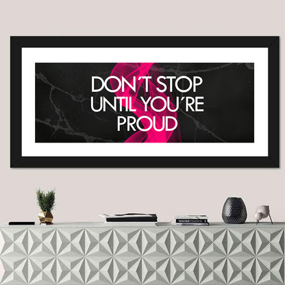 Fitness Quote on Black Marble Wall Art