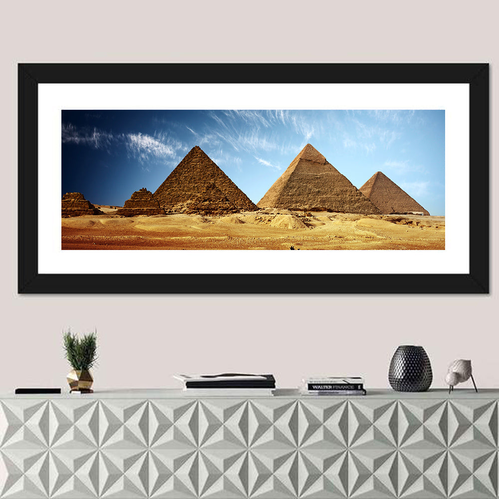 Giza Pyramids Valley View Wall Art