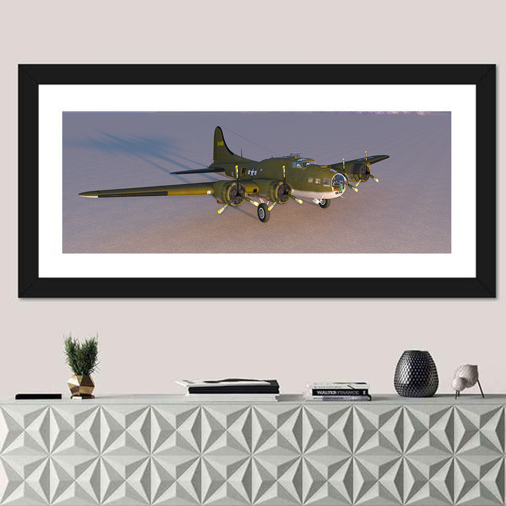 US Four-engine Propeller Bomber Wall Art