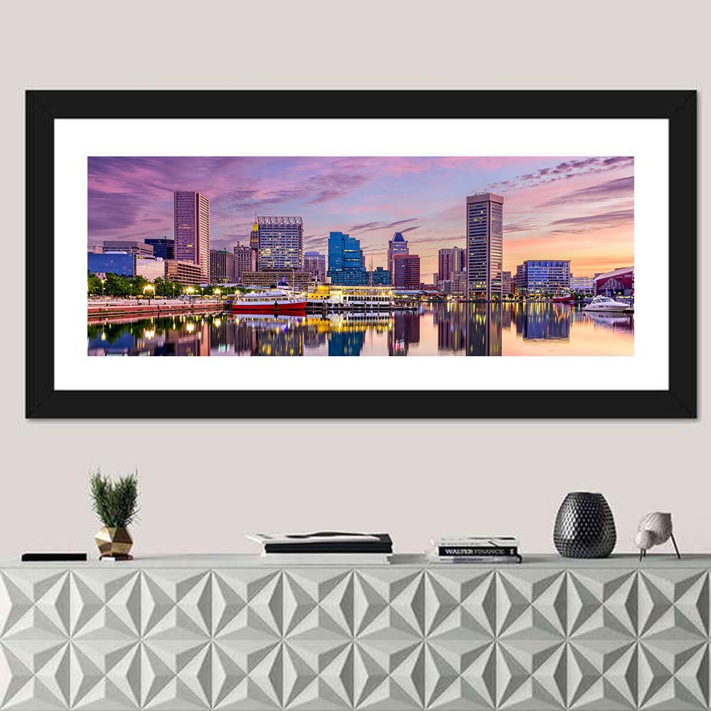 Baltimore Inner Harbor Skyline Wall Art