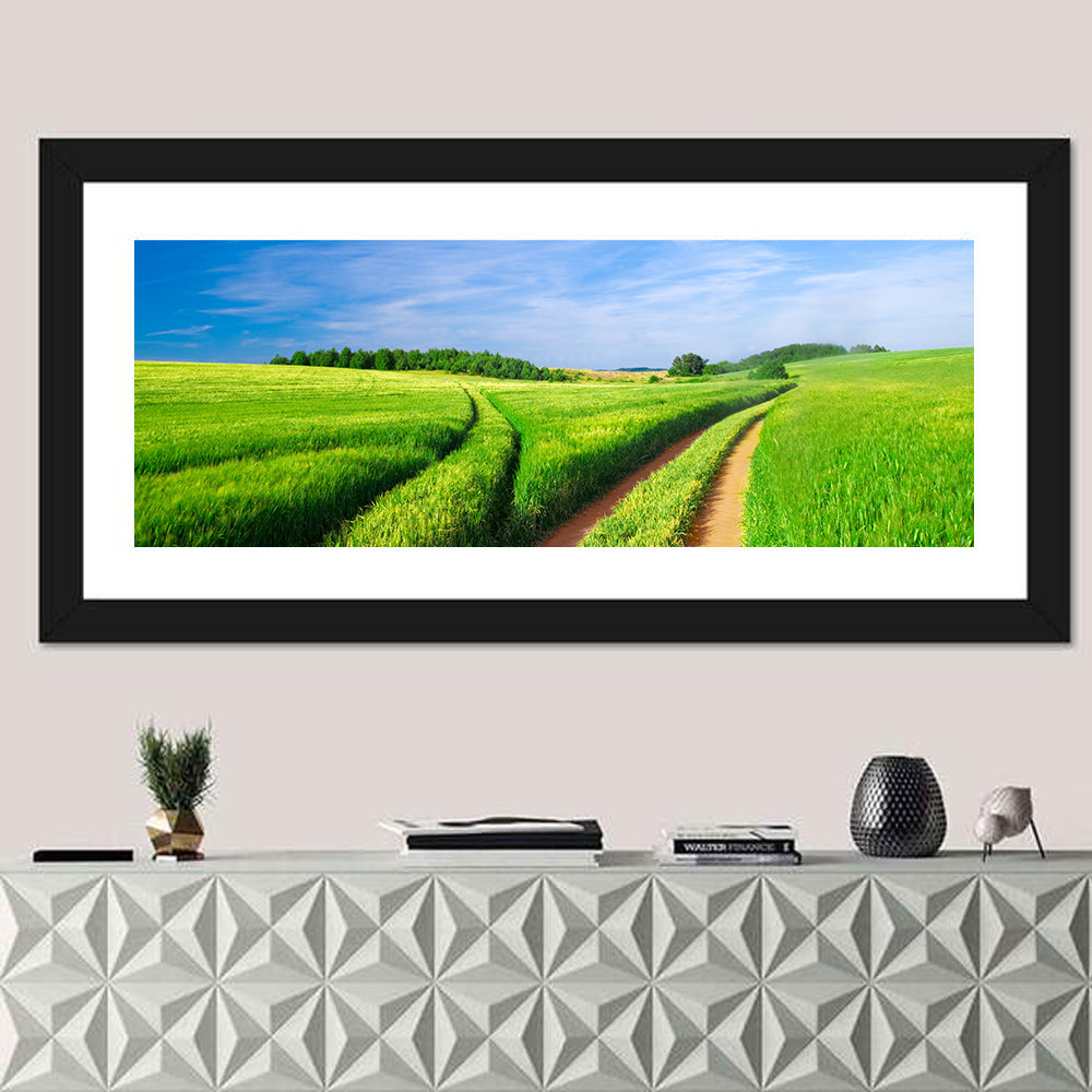 Summer Meadow with Dirt Path Wall Art