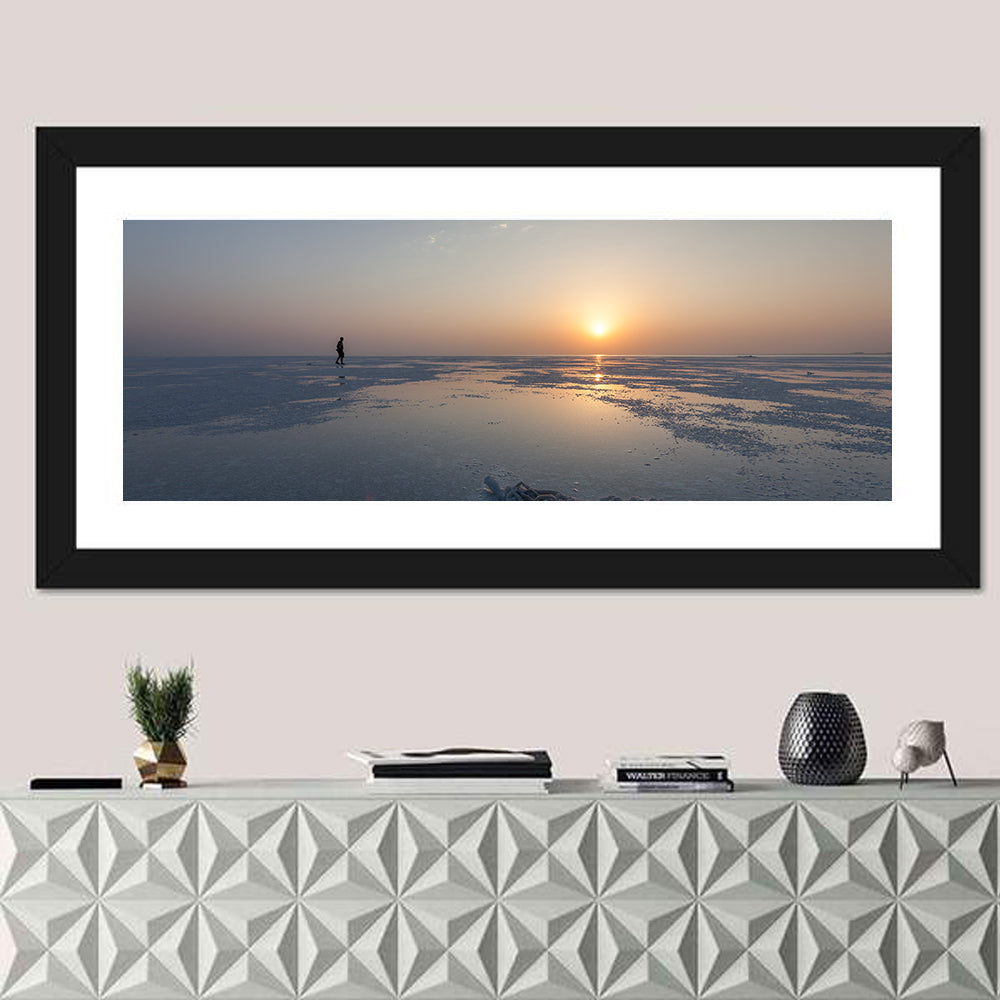 Danakil Desert Sunrise Over Lake Assal Wall Art
