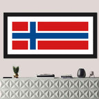 Norwegian Flag Graphic Wall Art