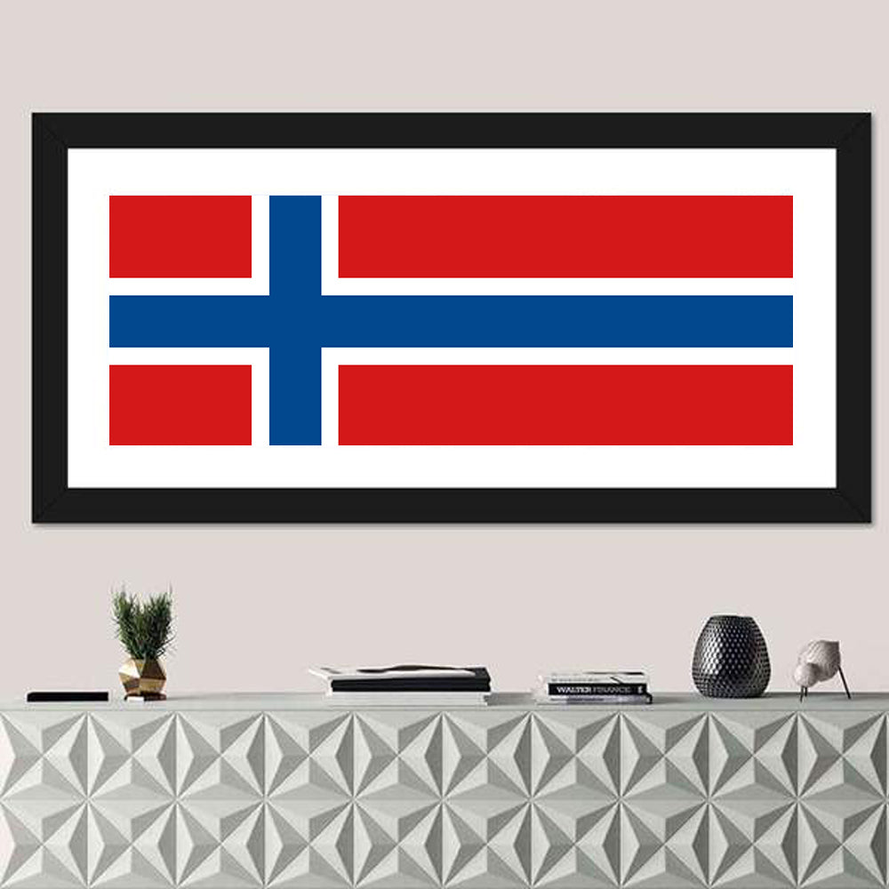 Norwegian Flag Graphic Wall Art