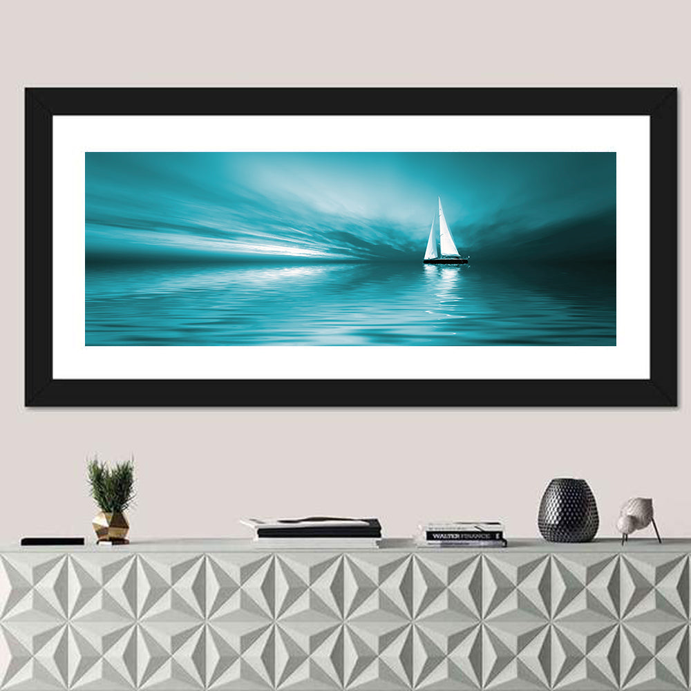 Sailboat at Dusk Wall Art