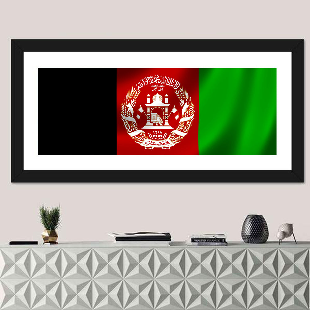 Waving Flag of Afghanistan Wall Art