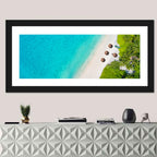 Maldives Aerial Beach View Wall Art