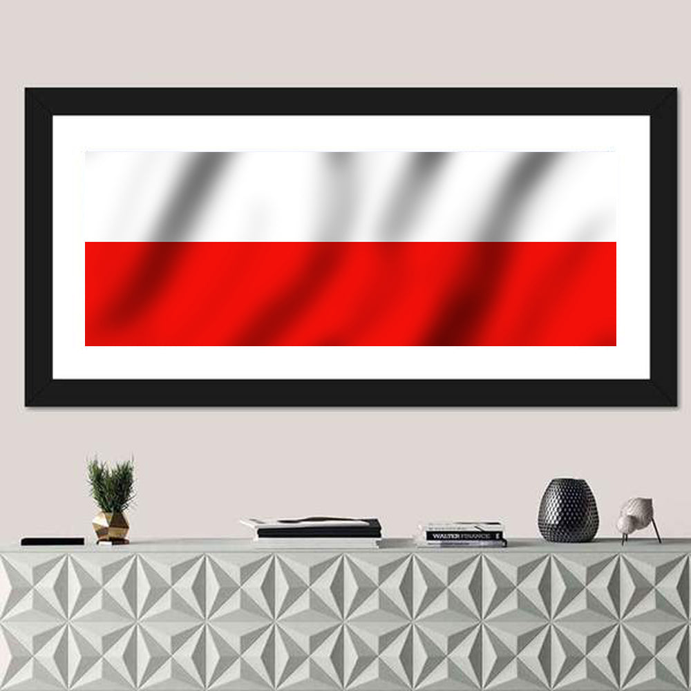 Waving Flag of Poland Wall Art