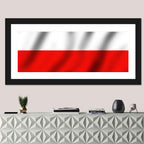 Waving Flag of Poland Wall Art