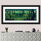 Seamless Jungle Forest Wall Art