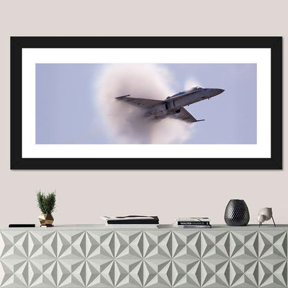 Supersonic Fighter Jet with Vapor Cone Wall Art