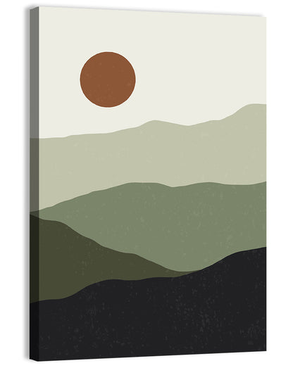 Sage Ridge Minimalist Landscape Wall Art