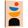 Mid Century Geometric Stack Wall Art