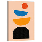 Mid Century Geometric Stack Wall Art