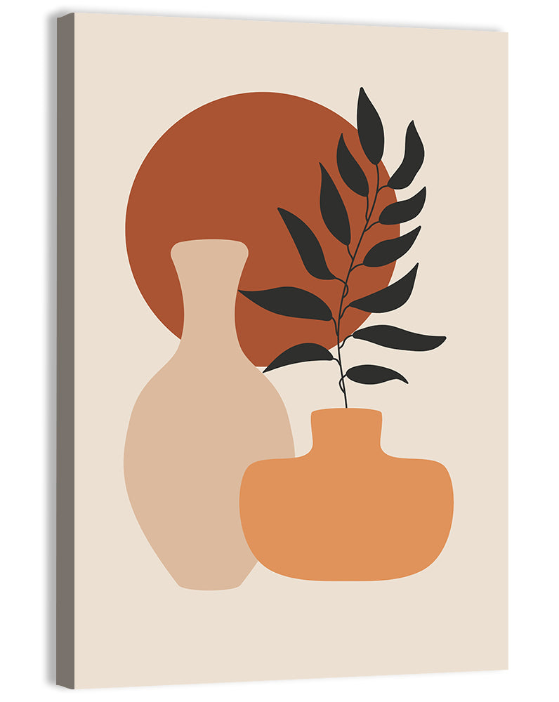 Abstract Botanical Vases Wall Art