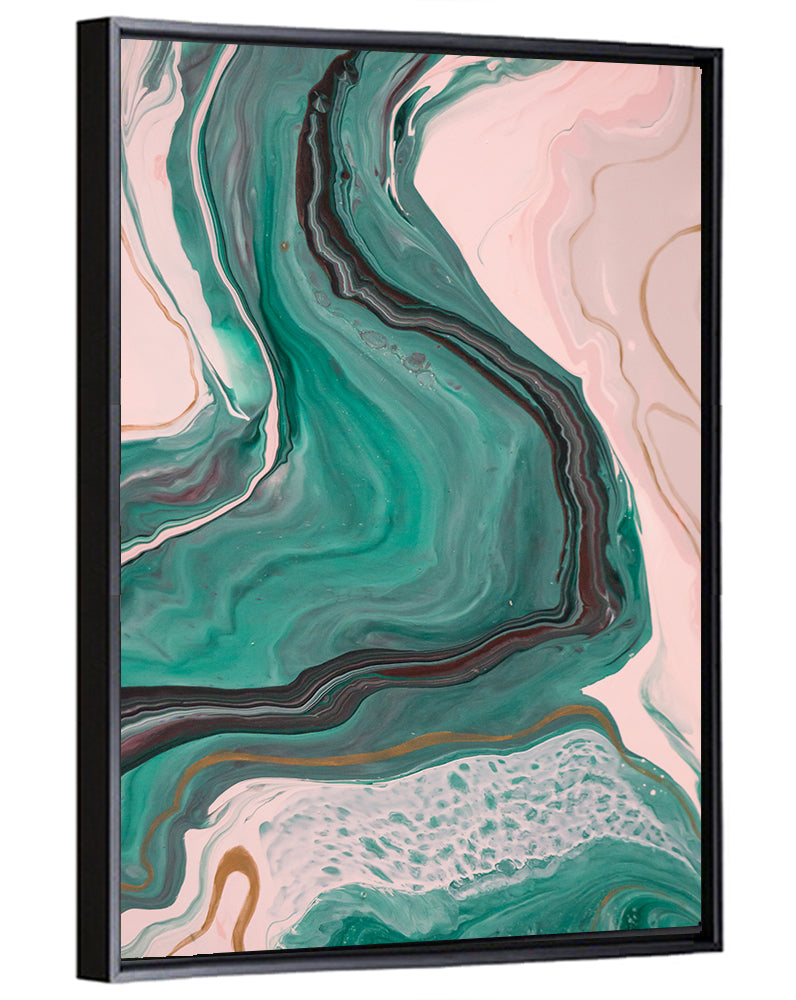 Fluid Ink Marble Study Wall Art