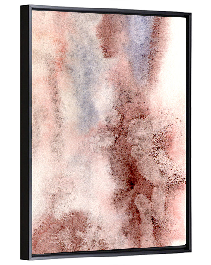 Pastel Ink Wash Illustration Wall Art as a framed canvas