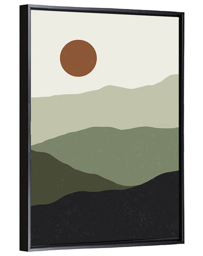 Sage Ridge Minimalist Landscape Wall Art