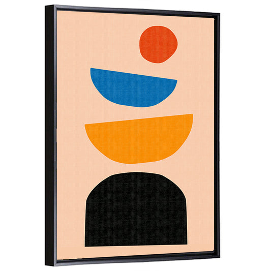 Mid Century Geometric Stack Wall Art